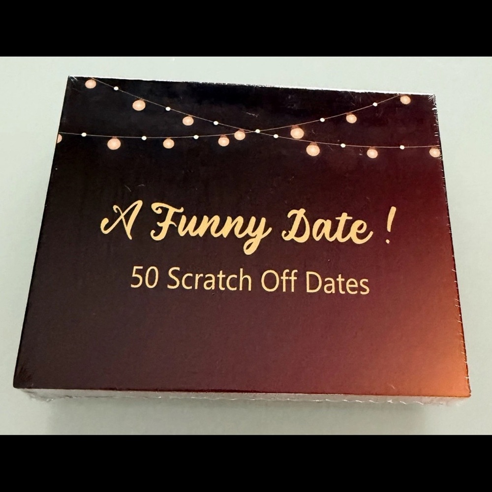 A Funny Date! 50 Scratch Off Dates - Black and Gold